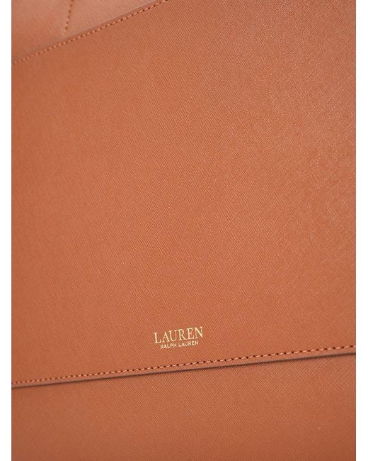Ralph Lauren Brown Karly Large Tote Bag