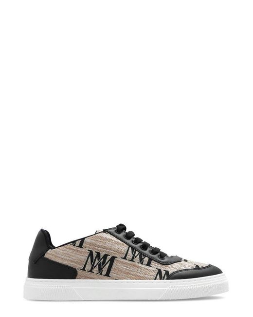 Max Mara Multicolor Monogram Lace-up Sneakers