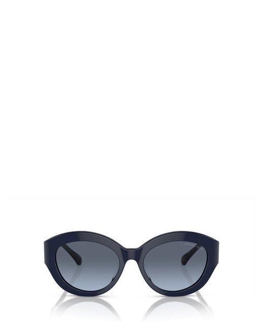 Michael Kors Blue Round Frame Sunglasses