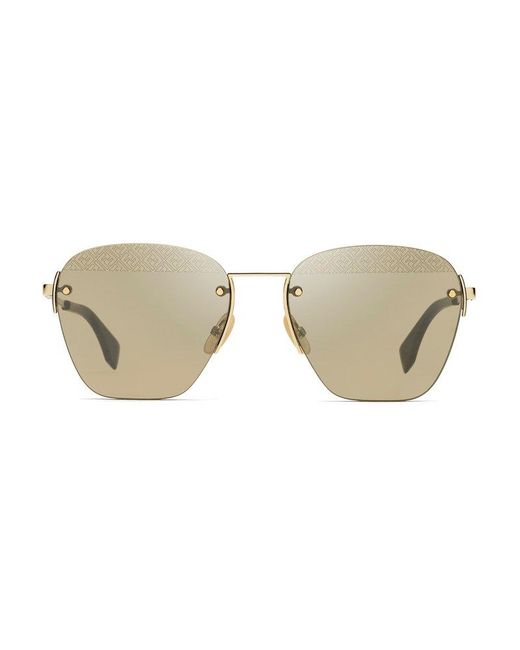 Fendi Natural Monogram Print Lens Sunglasses