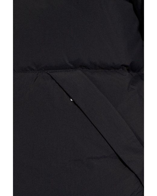 Off-White c/o Virgil Abloh Blue Arrows-motif Long-sleeved Down Jacket for men