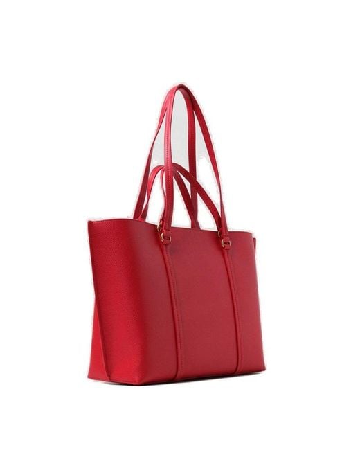 Pinko Red Carrie Big Shopping Bag