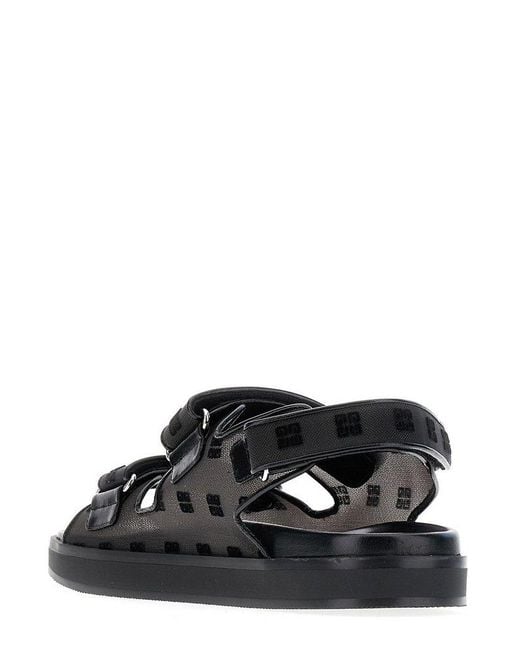 Givenchy Black 4g Open Toe Sandals