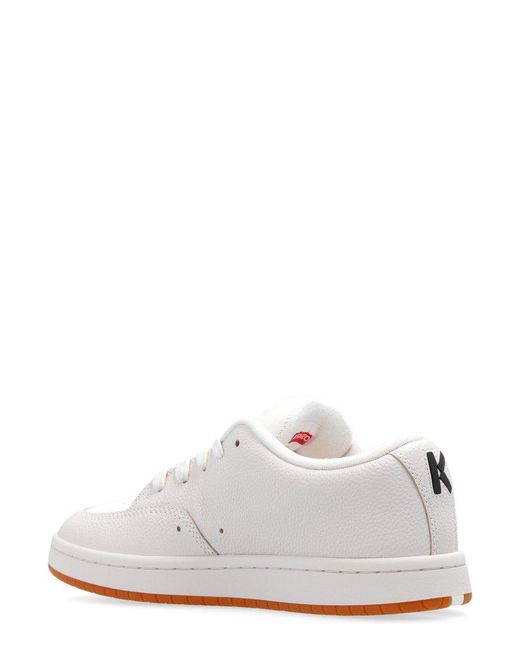 KENZO White Dome Lace-up Sneakers