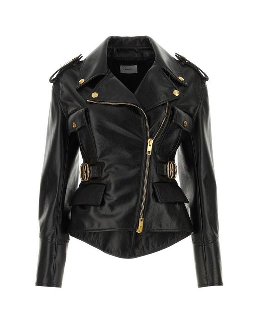 Bally Black Leather Jacket