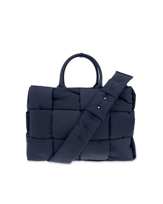 Bottega Veneta Blue ‘Arco Large’ Shopper Bag for men