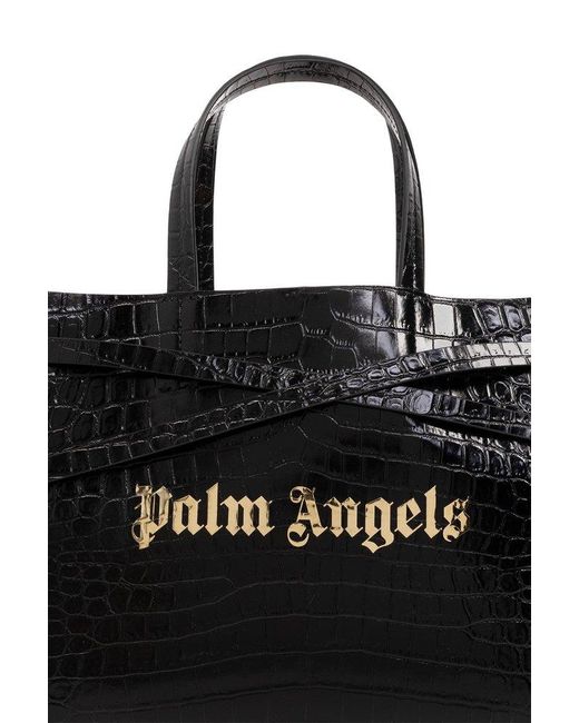 Palm Angels Black Shopper Bag,