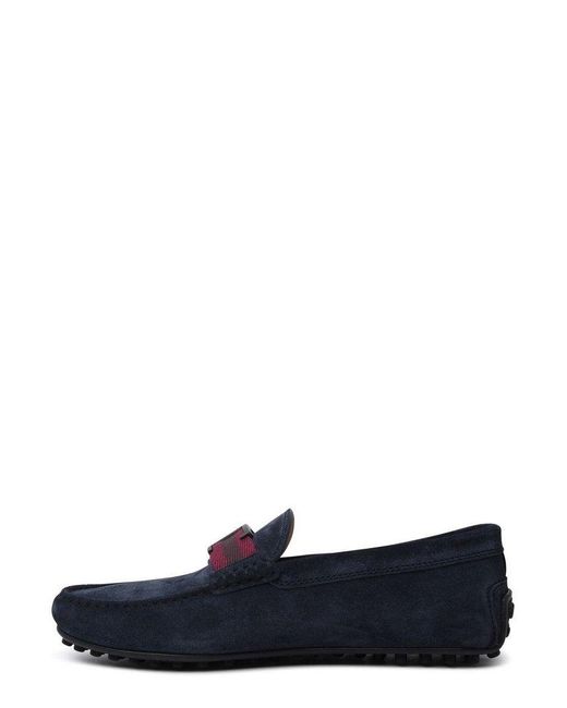 Tod's Leather Mocassini Gommini Marroni Slip-on Loafers in Navy (Blue) for  Men | Lyst