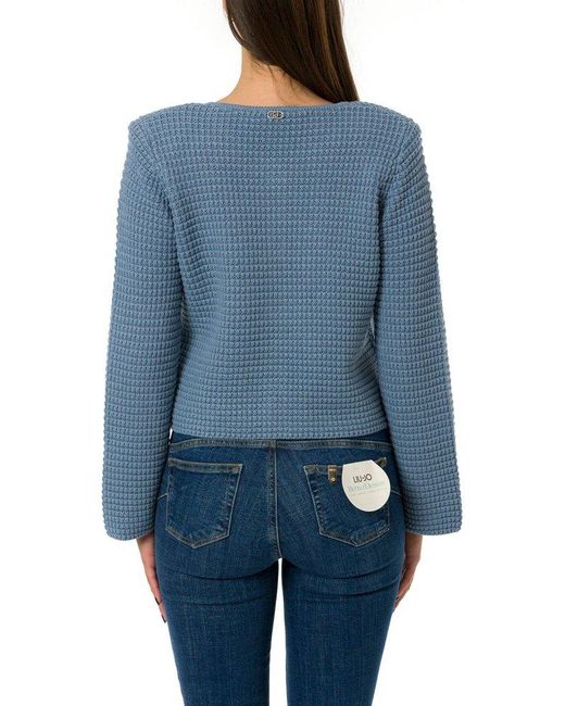 Liu Jo Blue Knitted Cardigan