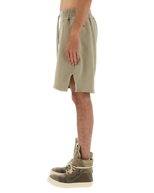 Rick Owens Natural X Champion Drawstring Shorts for men