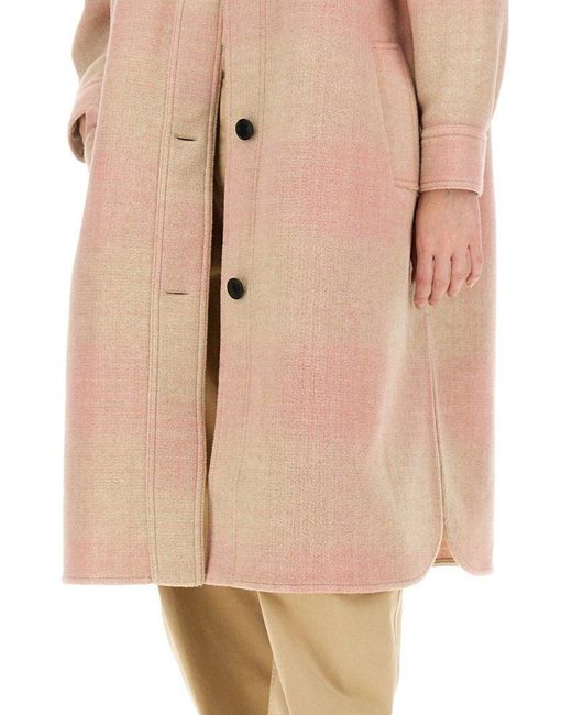 Isabel Marant Pink Fontizi Check Coat