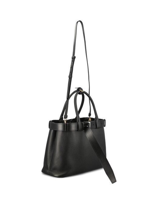 Prada Black Buckle Large Leather Tote Bag - Women's - Metal/leather/nappa Leather