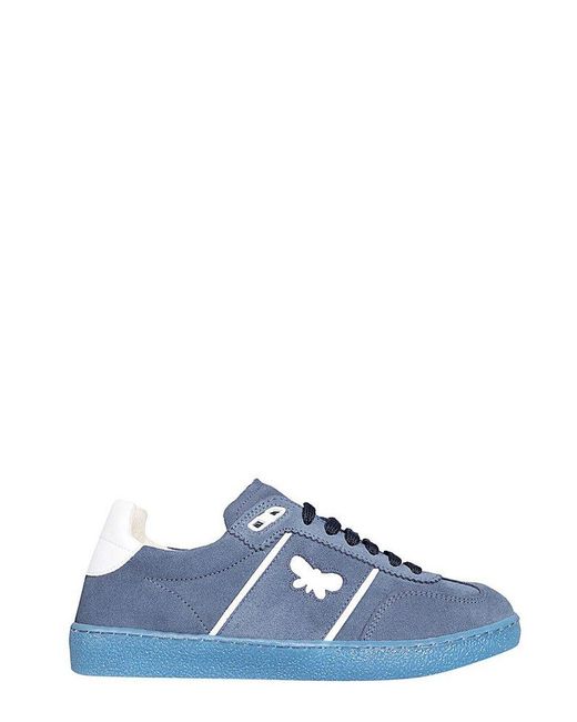 Weekend by Maxmara Blue Round Toe Lace-up Sneakers