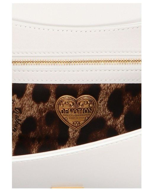 Dolce & Gabbana Metallic Devotion Midi Handbag