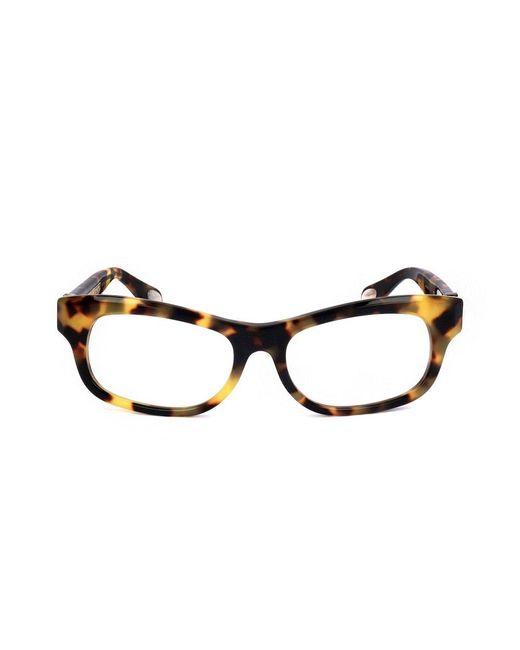Linda Farrow Black X Ann Demeulemeester Rectangular Frame Glasses for men