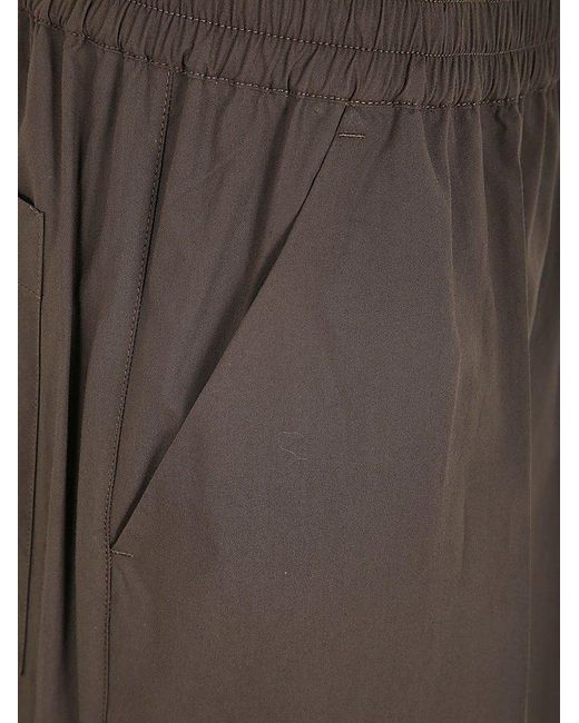P.A.R.O.S.H. Brown Elastic Waist Pants