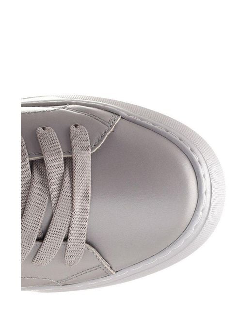 Philippe Model Gray Low-Top Temple Sneakers for men
