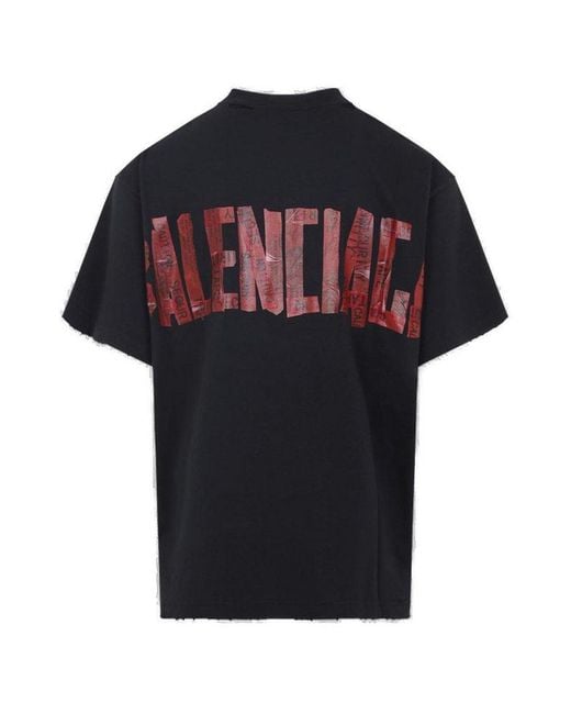 Balenciaga Black Oversized T-Shirt for men