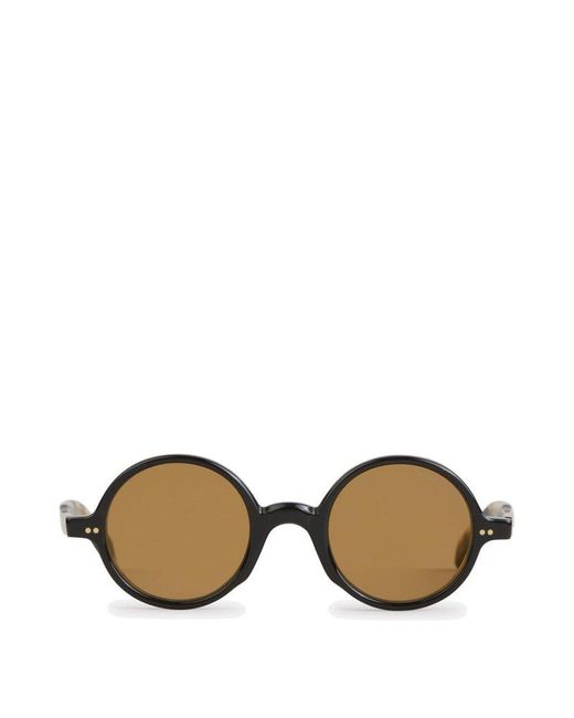 Cutler & Gross Metallic Round Frame Sunglasses for men