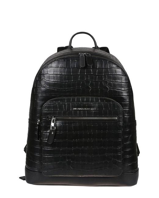 Michael Kors Hudson Embossed Commuter Backpack in Black for Men Lyst UK