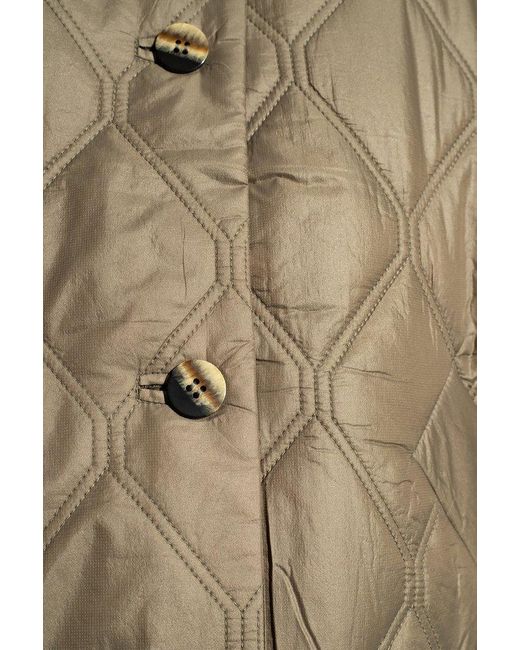 Ganni Natural Quilted Jacket