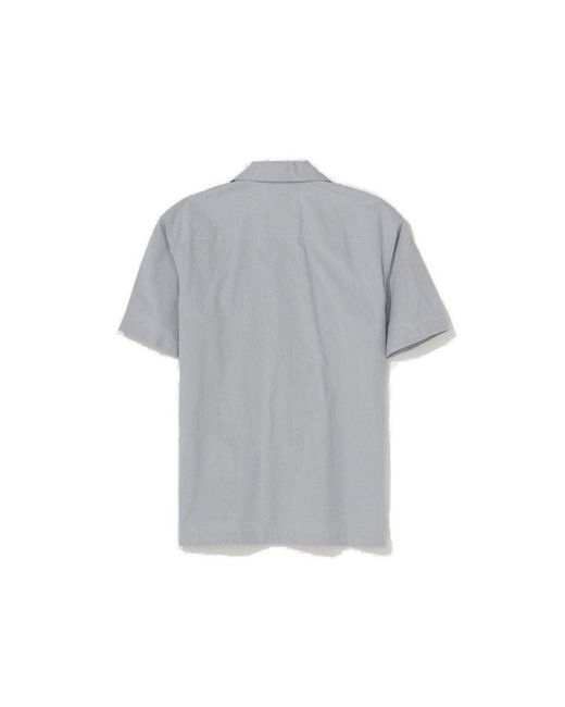 Jil Sander Gray Embroidered Shirt for men