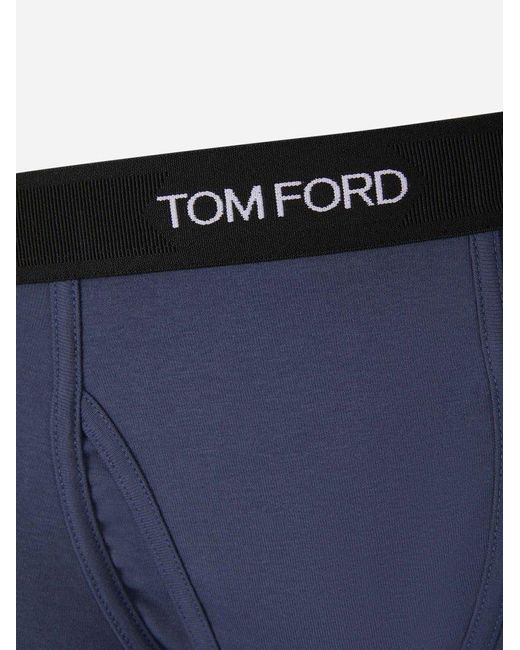 Tom Ford Blue Logo Waistband Boxers for men