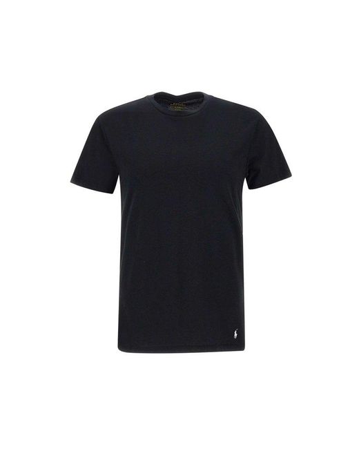 Polo Ralph Lauren Black Msw Three-piece Cotton T-shirt Set for men