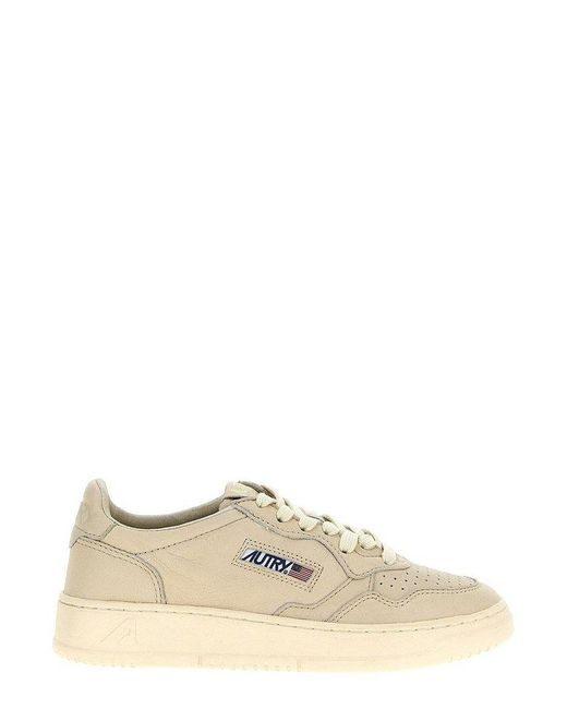 Autry White Medalist Low Sneakers