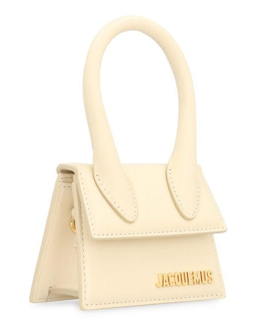 Jacquemus Natural Le Chiquito Bag Beige In Leather