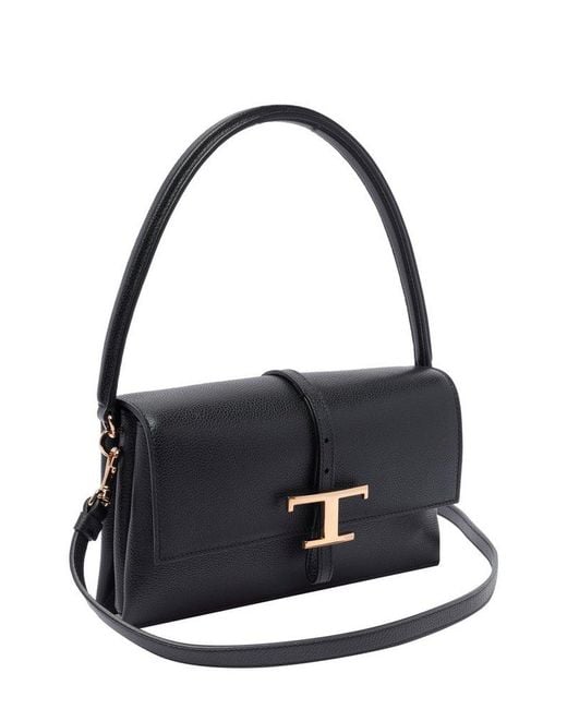 Tod's Blue T Timeless Flap Shoulder Bag