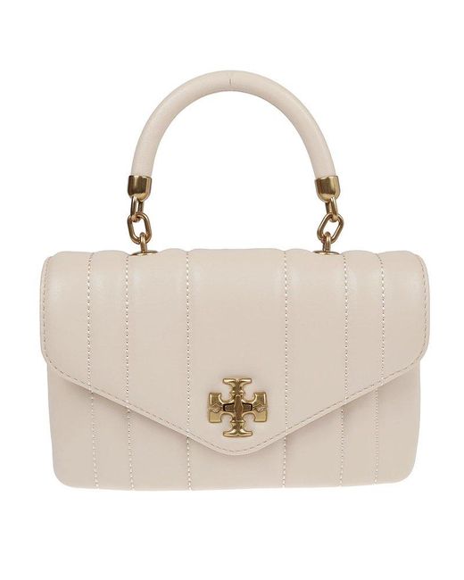 Tory Burch Mini Kira Top Handle Bag in Natural Lyst