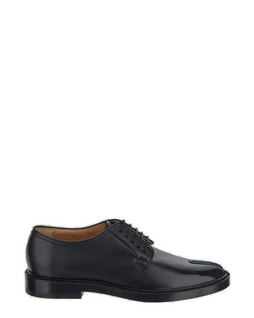 Maison Margiela Black Tabi Lace-up Derby Shoes