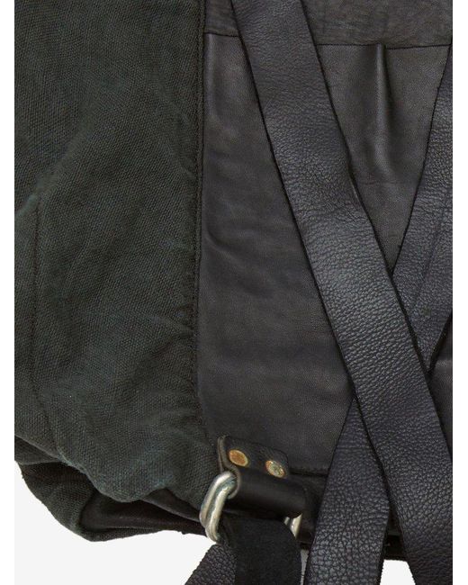Guidi Black Backpack for men