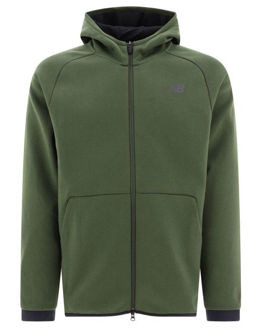 New Balance Green R.w.tech Fleece Full Zip Jacket for men
