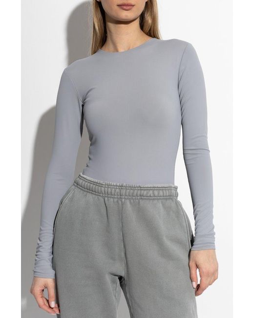 Entire studios Gray Seamless Long Sleeve Top