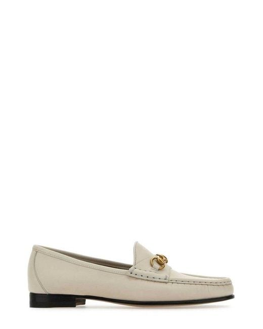 Gucci White 1953 Slip-on Loafers