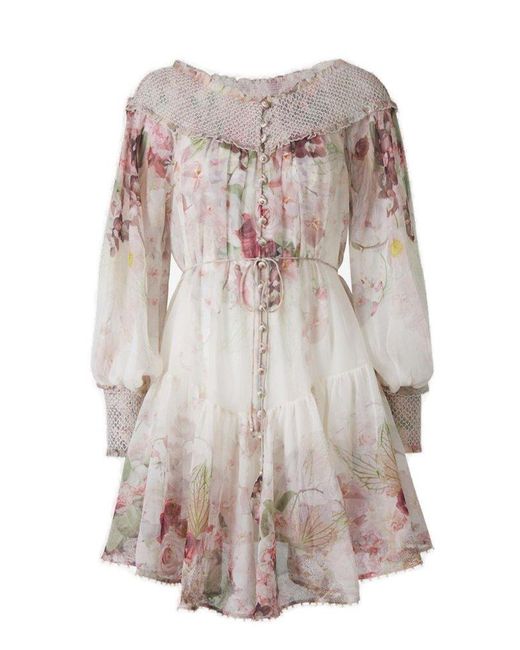 zimmermann rhythm trimmed billow mini