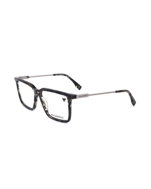 Karl Lagerfeld Black Square Frame Glasses for men