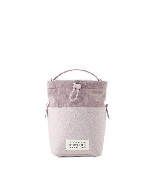 Maison Margiela Purple 5ac Drawstring Small Bucket Bag
