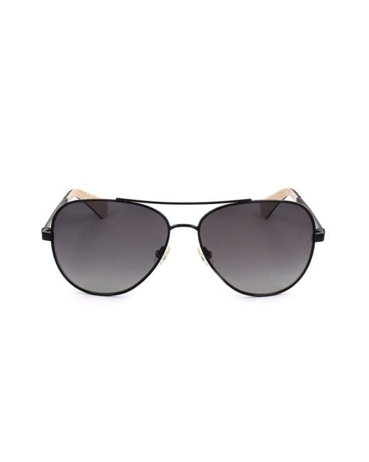 Kate Spade Black Avaline Aviator Frame Sunglasses