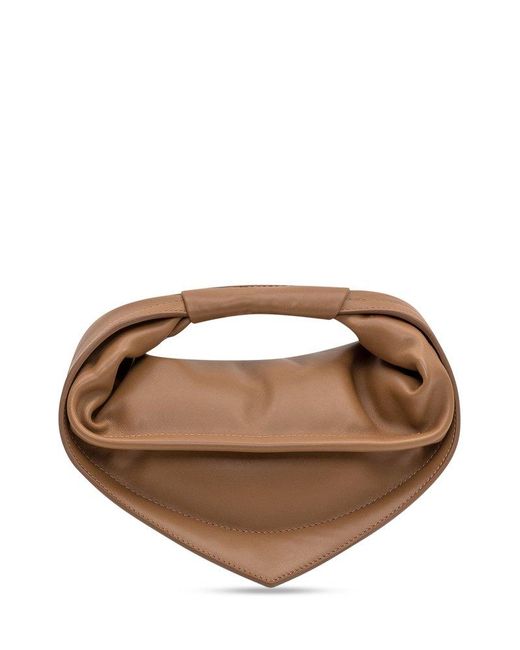 FEDERICO CINA Brown Folded Handle Tote