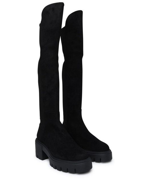 Stuart Weitzman Black 5050 Soho Stretch Knee-high Boots