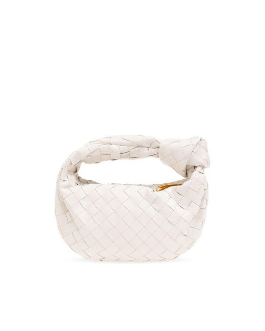 Bottega Veneta White 'jodie Mini' Handbag,