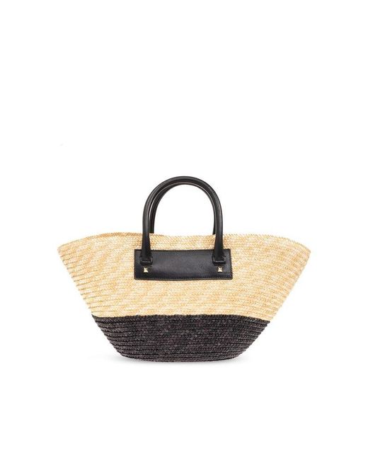 Jimmy Choo Natural ‘Beach Basket Small’ Shopper Bag