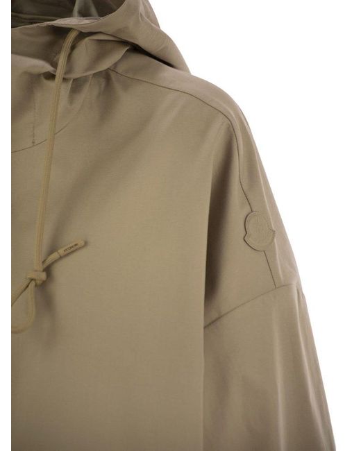 Moncler Gaillon Hooded Parka Jacket in Natural | Lyst
