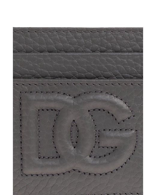 Dolce & Gabbana Gray Dolce & Gabbana Card Case With Logo for men