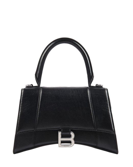Balenciaga Hourglass Top Handle Bag in Black | Lyst