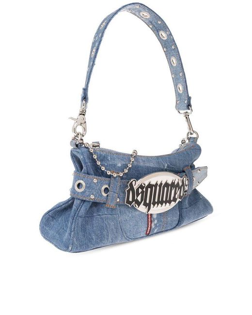 DSquared² Blue 'ghotic' Shoulder Bag,