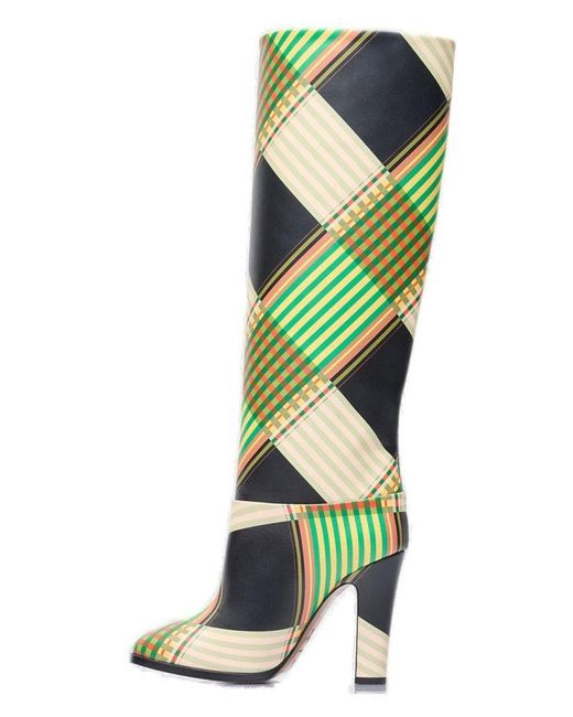 Vivienne Westwood Green Midas Pointed Toe Boots